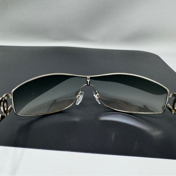 Chanel RARE 4072 Shield Crystal Studded CC Vintage Y2K Sunglasses - Picture 5 of 16